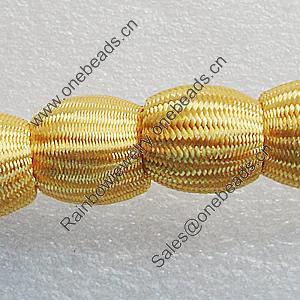 Woven Beads, Drum 17x16mm Hole:3.5mm, Sold by Bag