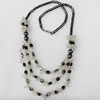 Nonmagnetic Hematite Necklace, Length Approx:17.7-inch, Sold by Strand