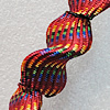 Woven Beads, 28x17mm Hole:2mm, Sold by Bag