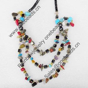 Nonmagnetic Hematite Necklace, Length Approx:17.7-inch, Sold by Strand