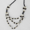 Nonmagnetic Hematite Necklace, Length Approx:17.7-inch, Sold by Strand