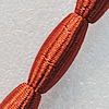 Woven Beads, Oval 29x12mm Hole:2.5mm, Sold by Bag