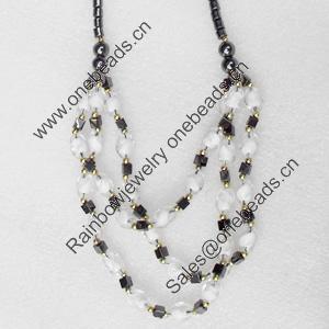 Nonmagnetic Hematite Necklace, Length Approx:17.7-inch, Sold by Strand