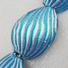 Woven Beads, Twist Flat Oval 46x32mm Hole:2mm, Sold by PC