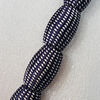 Woven Beads, Drum 33x21mm Hole:7.5mm, Sold by PC