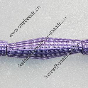 Woven Beads, 59x18mm Hole:6mm, Sold by PC