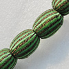 Woven Beads, Drum 22x17mm Hole:6mm, Sold by Bag