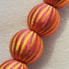 Woven Beads, Round 10mm Hole:2mm, Sold by Bag