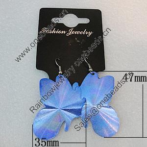 Aluminium Earrings, 47x35mm, Sold by Group