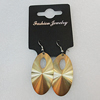 Aluminium Earrings, Flat Oval 46x24mm, Sold by Group