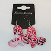 Aluminium Earrings, Butterfly 45x36mm, Sold by Group