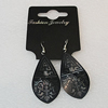 Aluminium Earrings, Leaf 47x25mm, Sold by Group