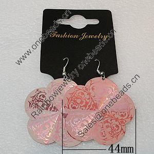 Aluminium Earrings, Flower 44mm, Sold by Group