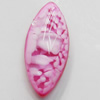 Imitation Coral Resin Cabochons, Horse Eye, 4x8mm, Sold by Bag