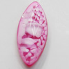 Imitation Coral Resin Cabochons, Horse Eye, 6x12mm, Sold by Bag