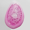 Imitation Coral Resin Cabochons, 23x35mm, Sold by PC