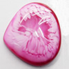 Imitation Coral Resin Cabochons, 20x22mm, Sold by PC