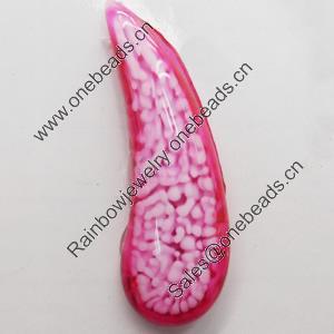 Imitation Coral Resin Cabochons, 10x32mm, Sold by PC