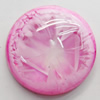 Imitation Coral Resin Cabochons, Round, 8mm, Sold by Bag