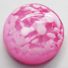 Imitation Coral Resin Cabochons, Round, 12mm, Sold by Bag