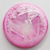 Imitation Coral Resin Cabochons, Round, 13mm, Sold by Bag