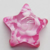 Imitation Coral Resin Cabochons, Star, 10mm, Sold by Bag