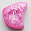Imitation Coral Resin Cabochons, 12x16mm, Sold by Bag