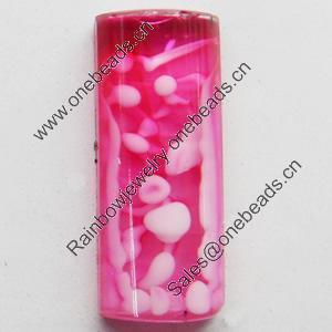 Imitation Coral Resin Cabochons, 8x20mm, Sold by PC