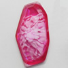 Imitation Coral Resin Cabochons, 16x34mm, Sold by PC