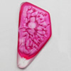 Imitation Coral Resin Cabochons, 17x34mm, Sold by PC