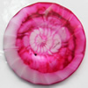 Imitation Coral Resin Cabochons, Faceted Round, 20mm, Sold by PC