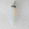 Moonstone Pendant, 9x32mm, Hole:Approx 2mm, Sold by PC