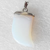 Moonstone Pendant, 16x28mm, Hole:Approx 2mm, Sold by PC