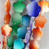 Mix Colour Shell Beads, Flower, 14mm, Hole:Approx 1mm, Sold per 16-inch Strand
