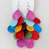 Shell Earring, Length:Approx 73mm, Sold by Pair