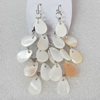 Shell Earring, Length:Approx 70mm, Sold by Pair