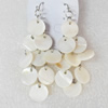 Shell Earring, Length:Approx 70mm, Sold by Pair
