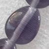 Cats Eye Beads, Teardrop, 8x9mm, Hole:Approx 1mm, Sold per 16-inch Strand