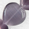 Cats Eye Beads, Heart, 10mm, Hole:Approx 1mm, Sold per 16-inch Strand