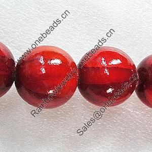 Wood Beads, Round 30mm Hole:5mm, Sold by PC