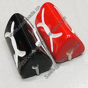 Resin Beads, 27x15mm Hole:3mm, Sold by Bag