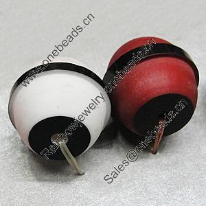 Resin Beads, 20x18mm Hole:3mm, Sold by Bag