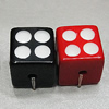 Resin Beads, Cube 11mm Hole:2.5mm, Sold by Bag