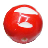 Resin Beads, Round 20mm Hole:3mm, Sold by Bag