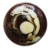 Resin Pendants, Flat Round 47mm Hole:2.5mm, Sold by PC