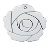 Resin Pendants, Flower 35x35mm Hole:2mm, Sold by PC