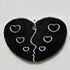 Resin Pendants, Heart 35x24mm Hole:2mm, Sold by PC