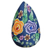 Pottery Clay Pendants, Teardrop 50x30mm Hole:1mm, Sold by Bag