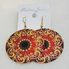 Copper Earrings, Flat Round 50mm, Sold by Group