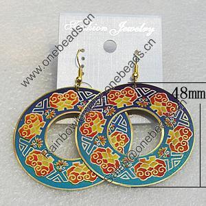 Copper Earrings, Donut 48mm, Sold by Group